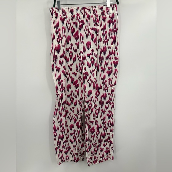 Scotch and soda gia purple floral print wide leg trousers size medium 29 - Picture 2 of 16